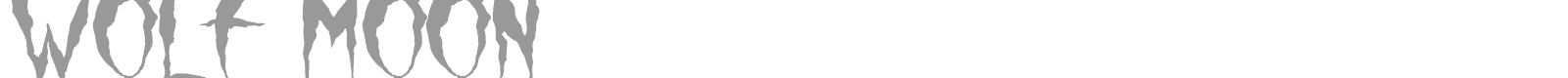 Wolf Moon font preview